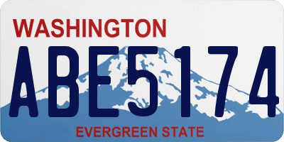 WA license plate ABE5174