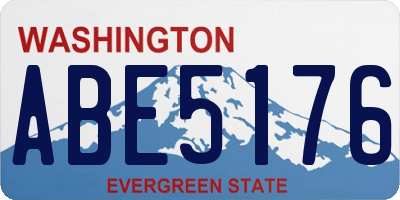 WA license plate ABE5176