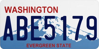 WA license plate ABE5179