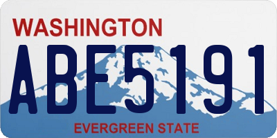 WA license plate ABE5191