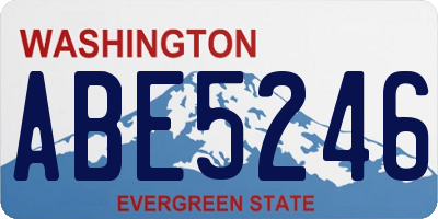 WA license plate ABE5246