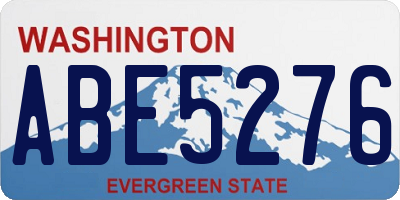 WA license plate ABE5276