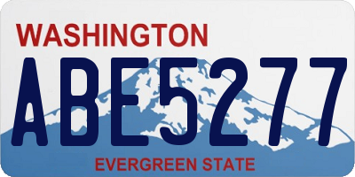 WA license plate ABE5277
