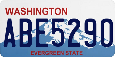WA license plate ABE5290