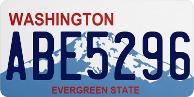 WA license plate ABE5296