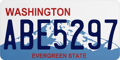 WA license plate ABE5297