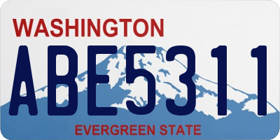 WA license plate ABE5311