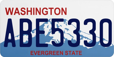 WA license plate ABE5330