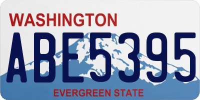 WA license plate ABE5395