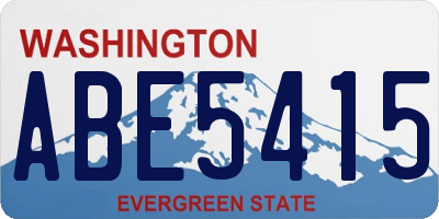 WA license plate ABE5415