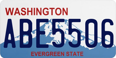 WA license plate ABE5506