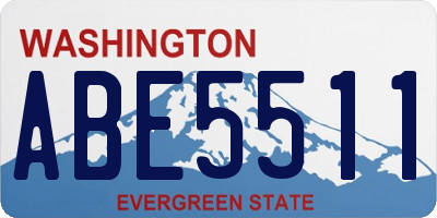 WA license plate ABE5511