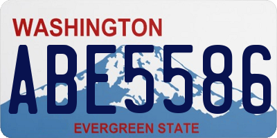 WA license plate ABE5586