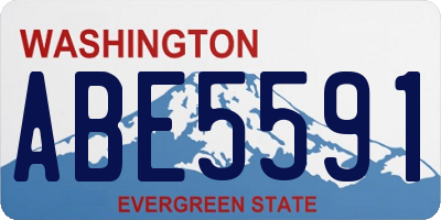 WA license plate ABE5591