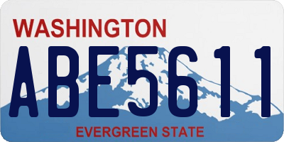 WA license plate ABE5611