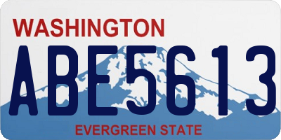 WA license plate ABE5613