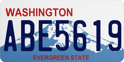WA license plate ABE5619