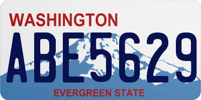 WA license plate ABE5629
