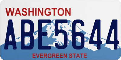 WA license plate ABE5644