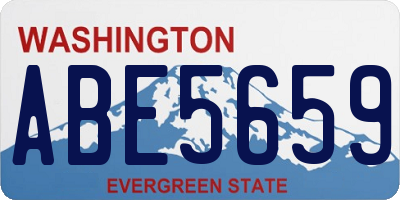 WA license plate ABE5659