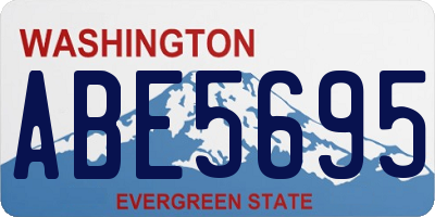 WA license plate ABE5695