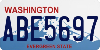 WA license plate ABE5697