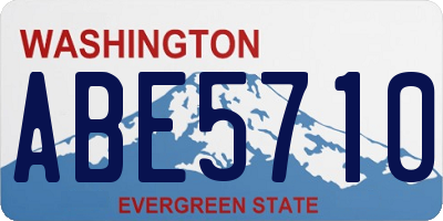 WA license plate ABE5710