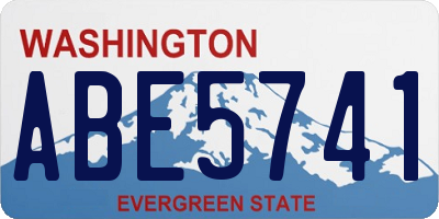 WA license plate ABE5741