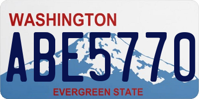 WA license plate ABE5770