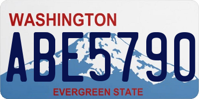 WA license plate ABE5790