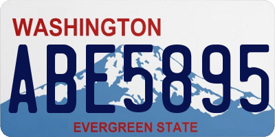 WA license plate ABE5895