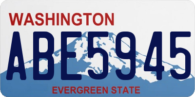 WA license plate ABE5945