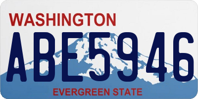 WA license plate ABE5946