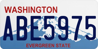 WA license plate ABE5975