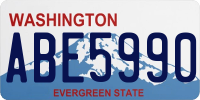 WA license plate ABE5990