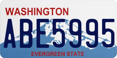 WA license plate ABE5995