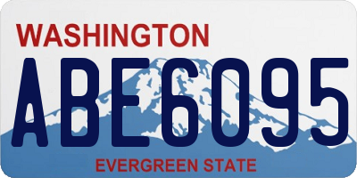 WA license plate ABE6095
