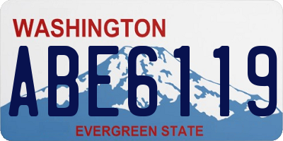 WA license plate ABE6119