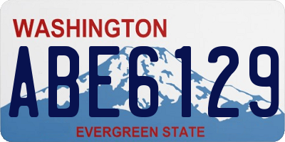 WA license plate ABE6129