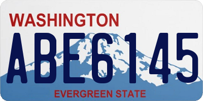 WA license plate ABE6145