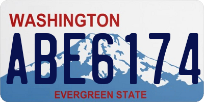 WA license plate ABE6174