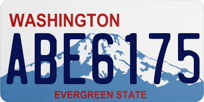 WA license plate ABE6175
