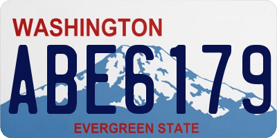 WA license plate ABE6179