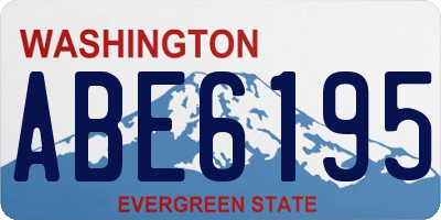 WA license plate ABE6195