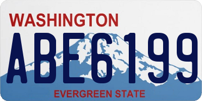 WA license plate ABE6199