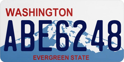 WA license plate ABE6248