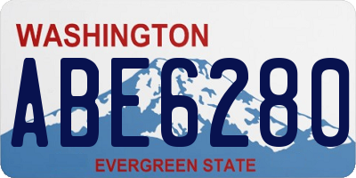 WA license plate ABE6280