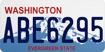 WA license plate ABE6295