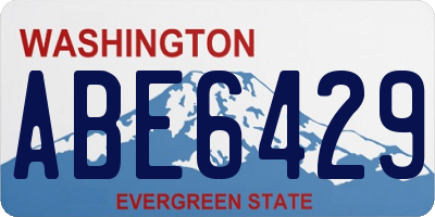 WA license plate ABE6429