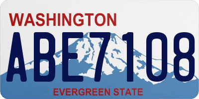 WA license plate ABE7108